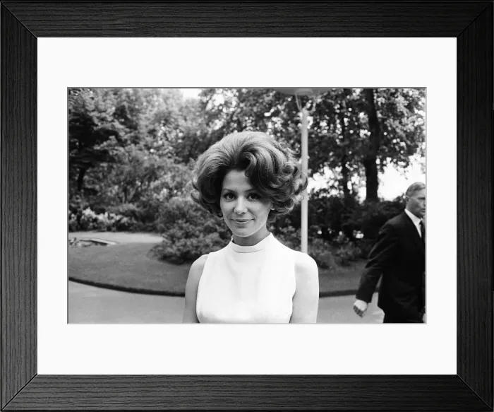 Framed Print : Irina Demick, french actress, in the UK to start work on new film Framed Print : Irina Demick, french actress, in the UK to start work on new film