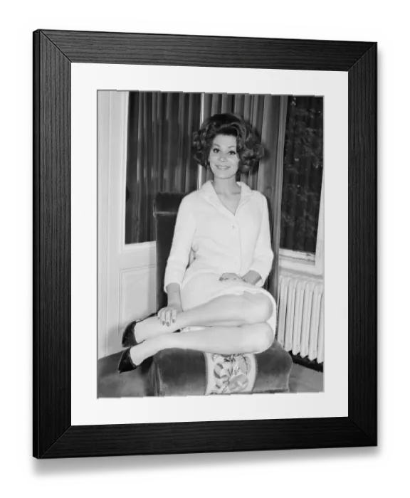 Framed Print : Irina Demick, french actress, in the UK for premiere of new film, The Longest Day Framed Print : Irina Demick, french actress, in the UK for premiere of new film, The Longest Day