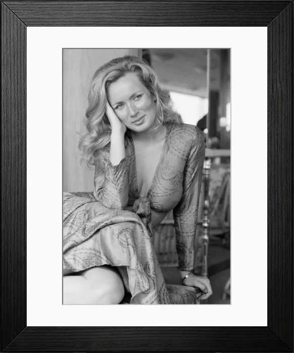 Framed Print : Genevieve Gilles, french actress and model, shot to international stardom after her first Framed Print : Genevieve Gilles, french actress and model, shot to international stardom after her first