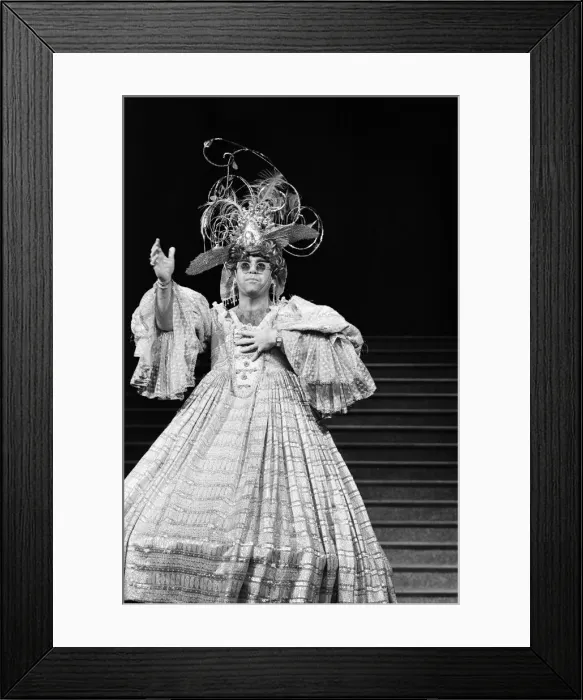 Framed Print : Elton John brings the house down singing There Ain t Nothing Like a Dame