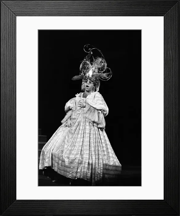 Framed Print : Elton John brings the house down singing There Ain t Nothing Like a Dame