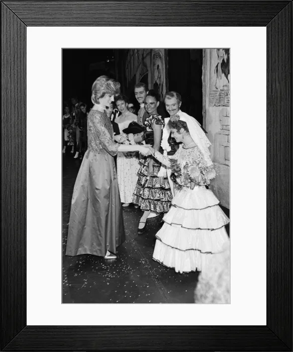 Framed Print : HRH Princess Diana, The Princess of Wales, in Oslo, Norway