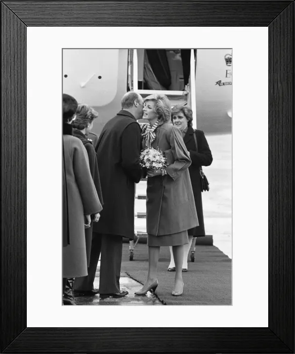 Framed Print : HRH Princess Diana, The Princess of Wales, in Oslo, Norway