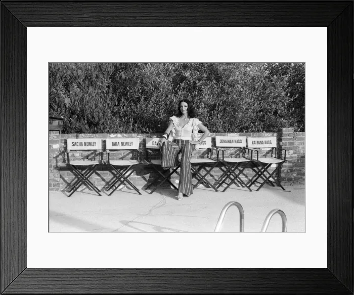 Framed Print : Actress Joan Collins has moved back to Hollywood. She has bought a luxurious home in