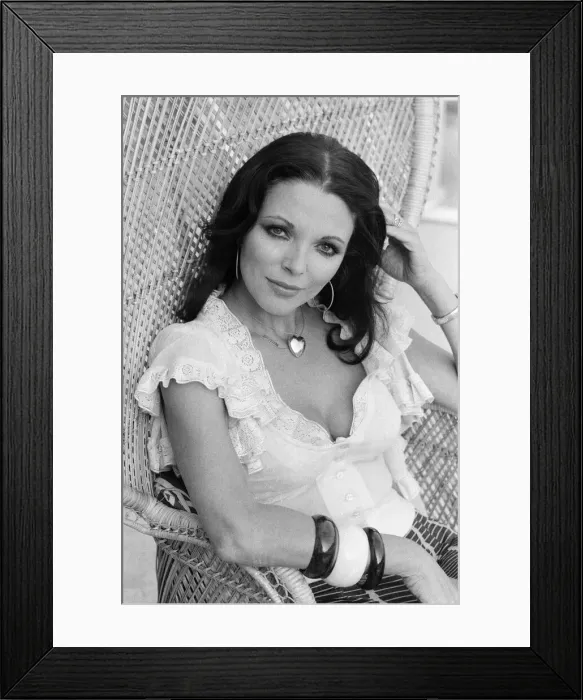 Framed Print : Actress Joan Collins has moved back to Hollywood. She has bought a luxurious home in Framed Print : Actress Joan Collins has moved back to Hollywood. She has bought a luxurious home in