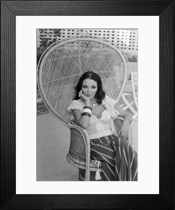 Framed Print : Actress Joan Collins has moved back to Hollywood. She has bought a luxurious home in Framed Print : Actress Joan Collins has moved back to Hollywood. She has bought a luxurious home in