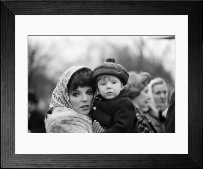 Framed Print : Joan Collins on the set of her new film Subterfuge Framed Print : Joan Collins on the set of her new film Subterfuge