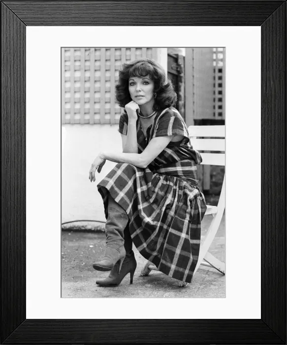 Framed Print : Actress Joan Collins. 6th May 1983 Framed Print : Actress Joan Collins. 6th May 1983