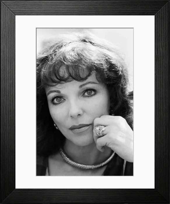 Framed Print : Actress Joan Collins. 6th May 1983