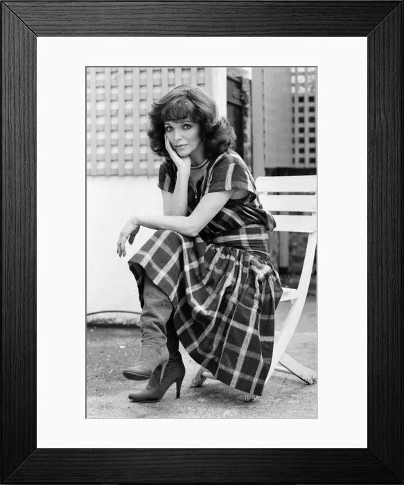 Framed Print : Actress Joan Collins. 6th May 1983