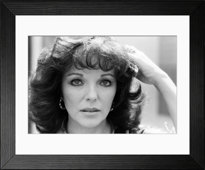 Framed Print : Actress Joan Collins. 6th May 1983