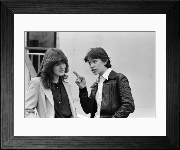 Framed Print : Stars of the BBC TV series Grange Hill'Michelle Herbert, aged 15 Framed Print : Stars of the BBC TV series Grange Hill'Michelle Herbert, aged 15