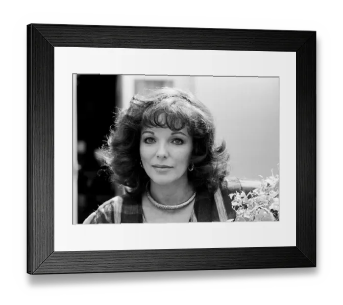 Framed Print : Actress Joan Collins. 6th May 1983