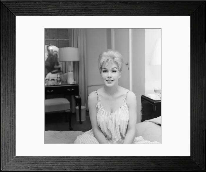 Framed Print : Stella Stevens, American film, television, and stage actress, pictured in her hotel suite Framed Print : Stella Stevens, American film, television, and stage actress, pictured in her hotel suite