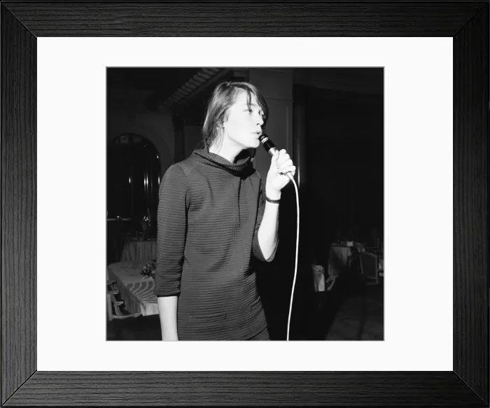 Framed Print : Francoise Hardy, french singer pictured rehearsing her cabaret show which opens Framed Print : Francoise Hardy, french singer pictured rehearsing her cabaret show which opens