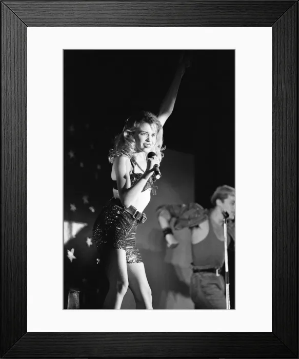 Framed Print : Kylie Minogue in concert at the Ritzy nightclub in Hurst Street Framed Print : Kylie Minogue in concert at the Ritzy nightclub in Hurst Street