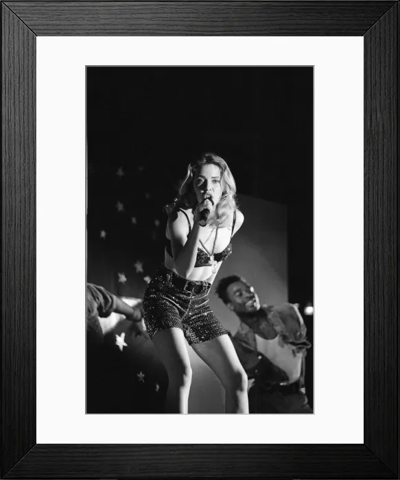Framed Print : Kylie Minogue in concert at the Ritzy nightclub in Hurst Street Framed Print : Kylie Minogue in concert at the Ritzy nightclub in Hurst Street