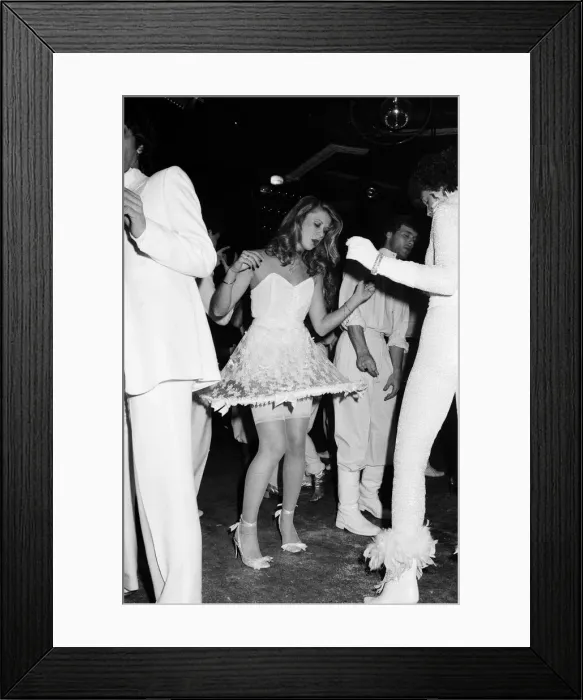 Framed Print : Ebony White Ball at the Embassy Club. December 1981 Framed Print : Ebony White Ball at the Embassy Club. December 1981