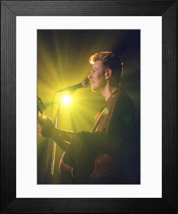 Framed Print : David Bowie in Concert, The Earthling World Tour, pictured at Rock City, Nottingham