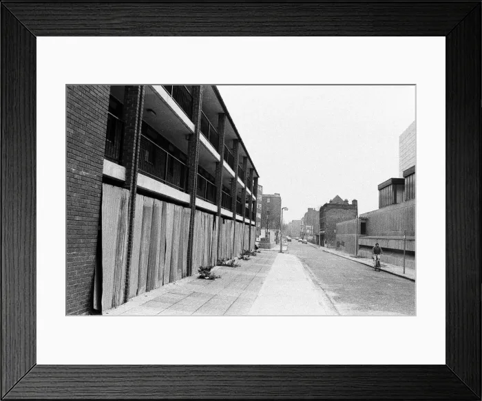 Framed Print : Cooper Close, Waterloo Road, a smart block of flats which was completed last April Framed Print : Cooper Close, Waterloo Road, a smart block of flats which was completed last April