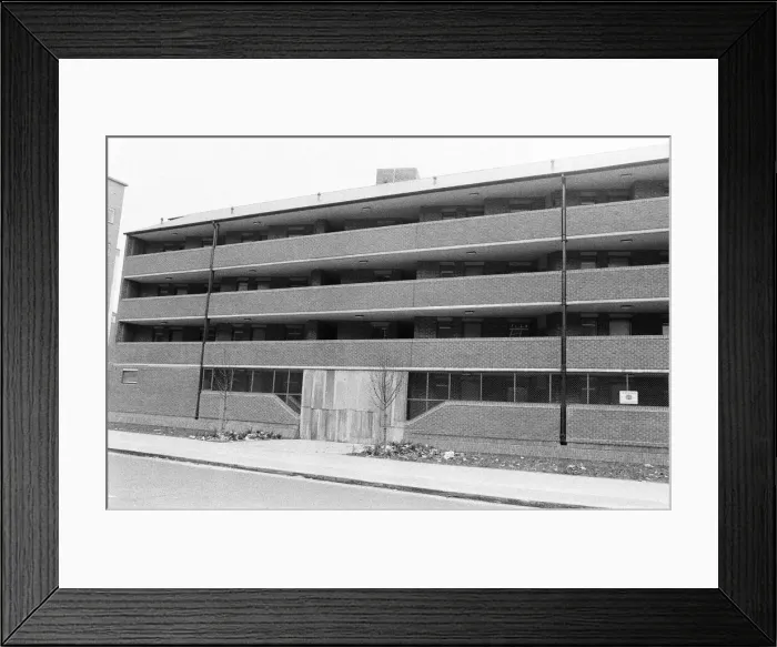 Framed Print : Cooper Close, Waterloo Road, a smart block of flats which was completed last April Framed Print : Cooper Close, Waterloo Road, a smart block of flats which was completed last April