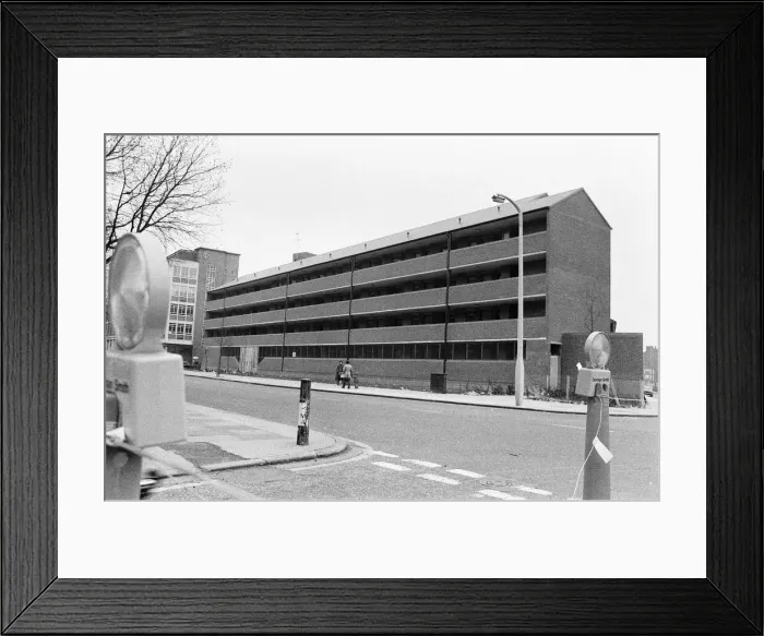 Framed Print : Cooper Close, Waterloo Road, a smart block of flats which was completed last April Framed Print : Cooper Close, Waterloo Road, a smart block of flats which was completed last April