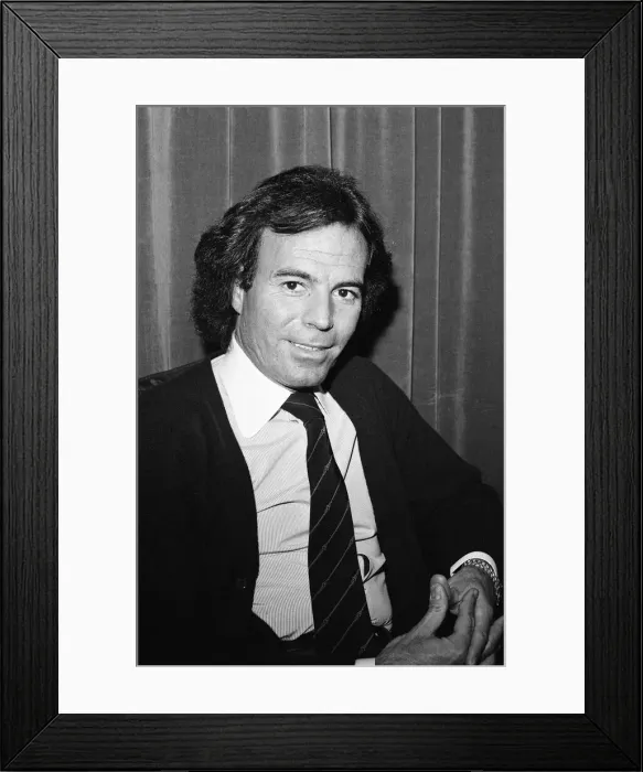 Framed Print : Singer Julio Iglesias. October 1982 Framed Print : Singer Julio Iglesias. October 1982