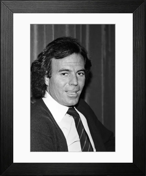 Framed Print : Singer Julio Iglesias. October 1982 Framed Print : Singer Julio Iglesias. October 1982