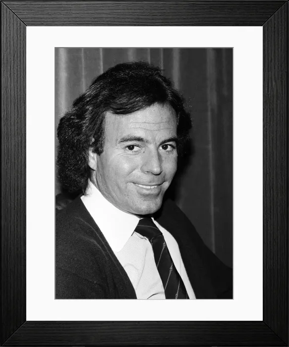 Framed Print : Singer Julio Iglesias. October 1982 Framed Print : Singer Julio Iglesias. October 1982