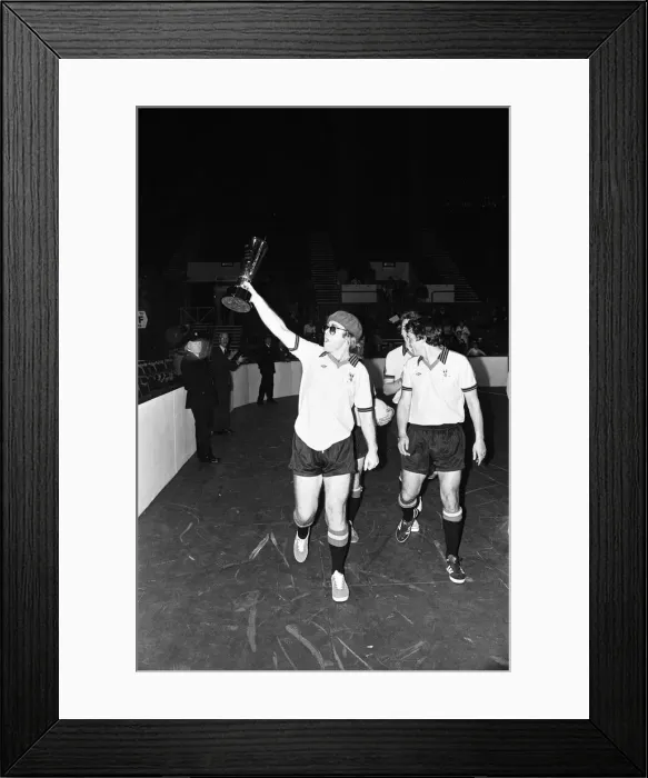 Framed Print : Elton John pictured in Wembley during a 5 a side football match Framed Print : Elton John pictured in Wembley during a 5 a side football match