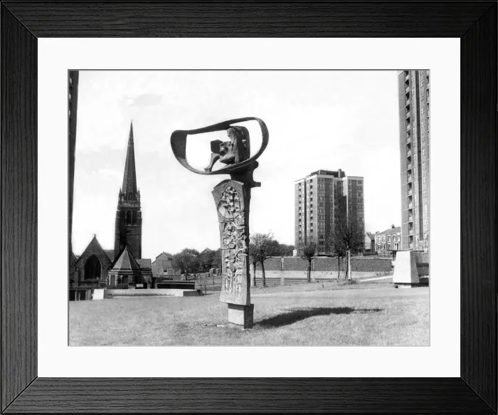 Framed Print : The high rise flats at Cruddas Park Housing Estate in Newcastle 5 August 1965 - This Framed Print : The high rise flats at Cruddas Park Housing Estate in Newcastle 5 August 1965 - This