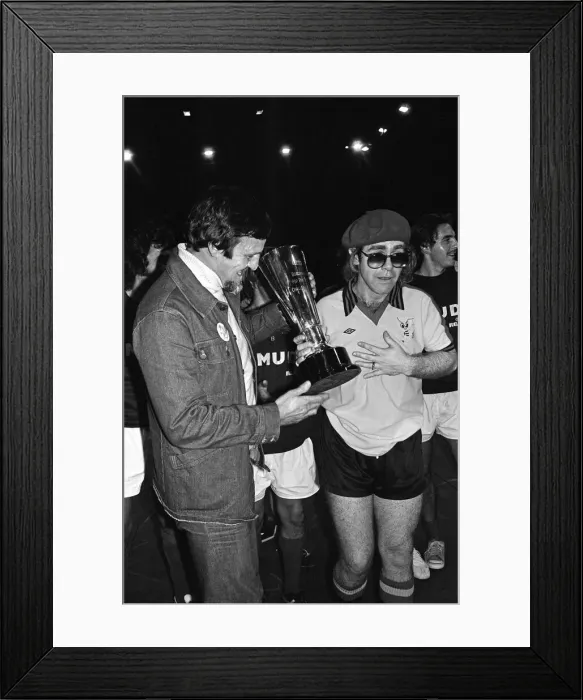 Framed Print : Elton John pictured in Wembley during a 5 a side football match Framed Print : Elton John pictured in Wembley during a 5 a side football match