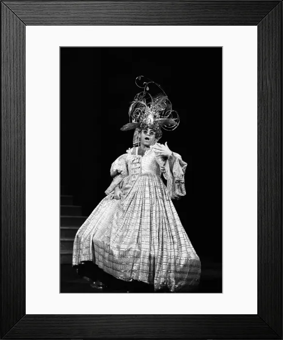 Framed Print : Elton John brings the house down singing There Ain t Nothing Like a Dame