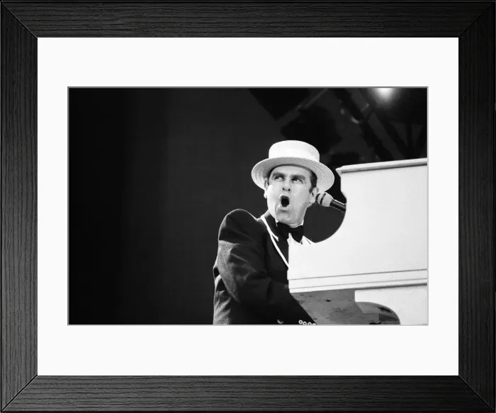 Framed Print : Summer of 84'Elton John concert at Wembley Stadium Framed Print : Summer of 84'Elton John concert at Wembley Stadium