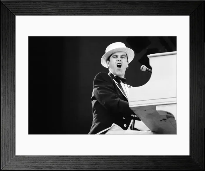 Framed Print : Summer of 84'Elton John concert at Wembley Stadium Framed Print : Summer of 84'Elton John concert at Wembley Stadium