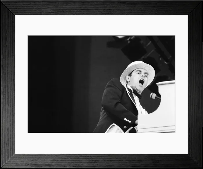 Framed Print : Summer of 84'Elton John concert at Wembley Stadium Framed Print : Summer of 84'Elton John concert at Wembley Stadium