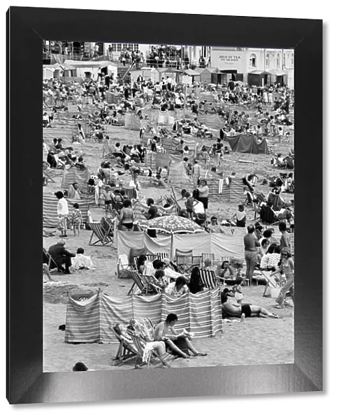 Beach scenes in Thanet, Kent. 25th August 1974