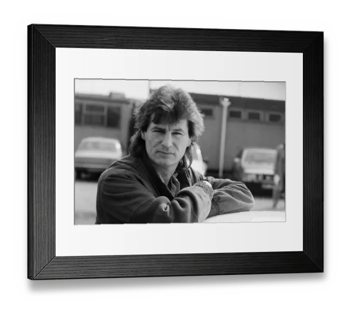 Framed Print : Don Powell of Slade launches work on a new ring road in Wolverhampton. 22nd April 1985 Framed Print : Don Powell of Slade launches work on a new ring road in Wolverhampton. 22nd April 1985