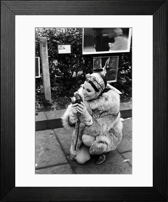 Framed Print : Joan Collins on the set of her new film Subterfuge'. 4th February 1968