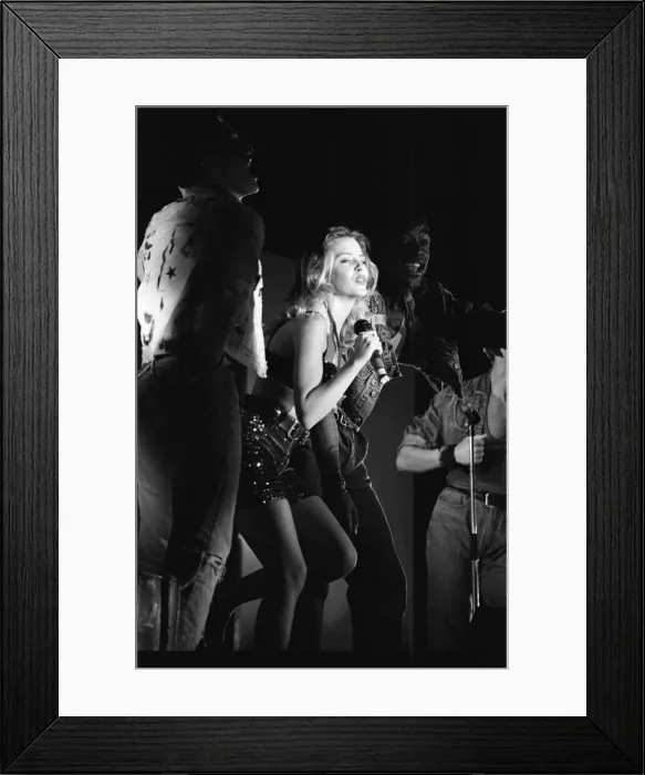 Framed Print : Kylie Minogue in concert at the Ritzy nightclub in Hurst Street Framed Print : Kylie Minogue in concert at the Ritzy nightclub in Hurst Street