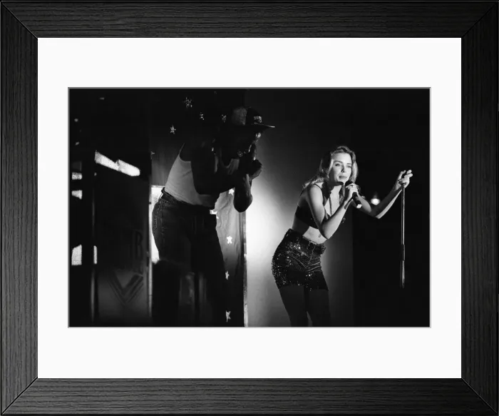 Framed Print : Kylie Minogue appearing in concert at the Ritzy nightclub in Hurst Street Framed Print : Kylie Minogue appearing in concert at the Ritzy nightclub in Hurst Street