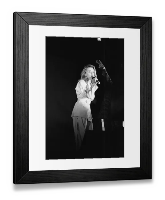 Framed Print : Kylie Minogue appearing in concert at the Ritzy nightclub in Hurst Street Framed Print : Kylie Minogue appearing in concert at the Ritzy nightclub in Hurst Street