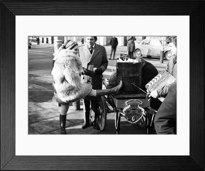 Framed Print : Joan Collins on the set of her new film Subterfuge'. 4th February 1968 Framed Print : Joan Collins on the set of her new film Subterfuge'. 4th February 1968