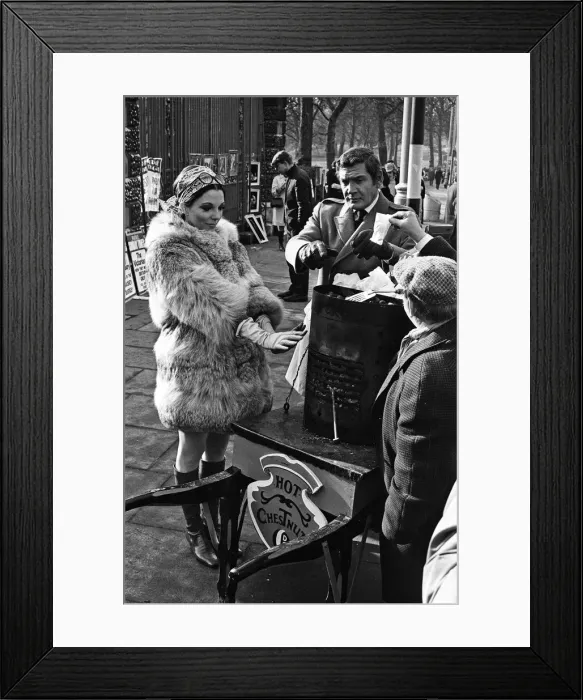 Framed Print : Joan Collins on the set of her new film Subterfuge'. 4th February 1968 Framed Print : Joan Collins on the set of her new film Subterfuge'. 4th February 1968