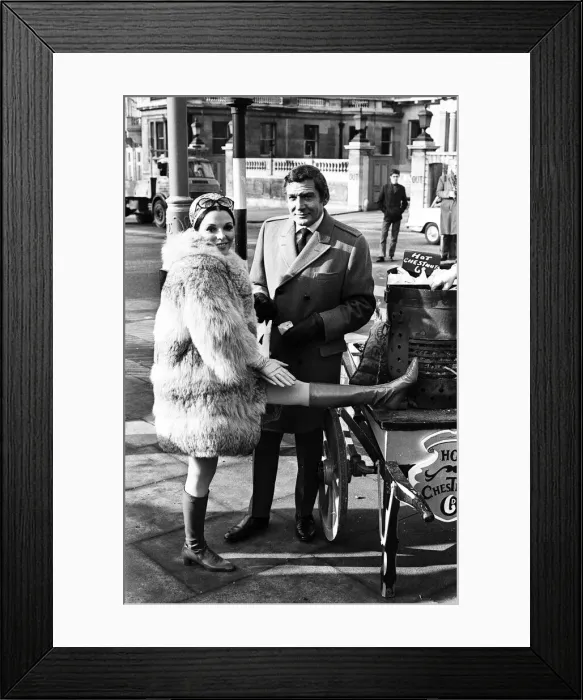 Framed Print : Joan Collins on the set of her new film Subterfuge'. 4th February 1968 Framed Print : Joan Collins on the set of her new film Subterfuge'. 4th February 1968