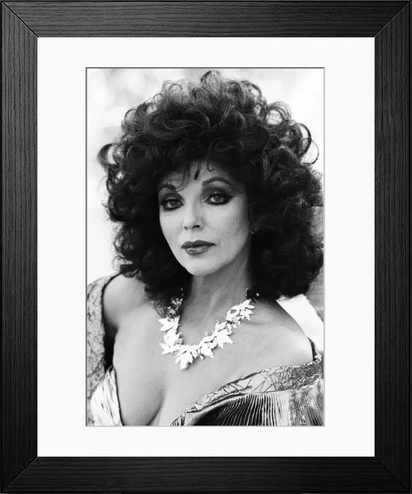 Framed Print : British actress Joan Collins pictured in Los Angeles, California Framed Print : British actress Joan Collins pictured in Los Angeles, California