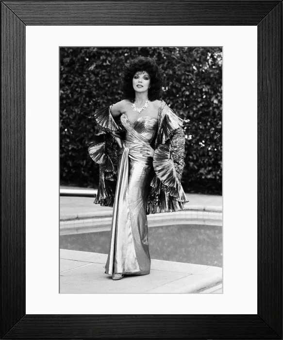 Framed Print : British actress Joan Collins pictured in Los Angeles, California Framed Print : British actress Joan Collins pictured in Los Angeles, California