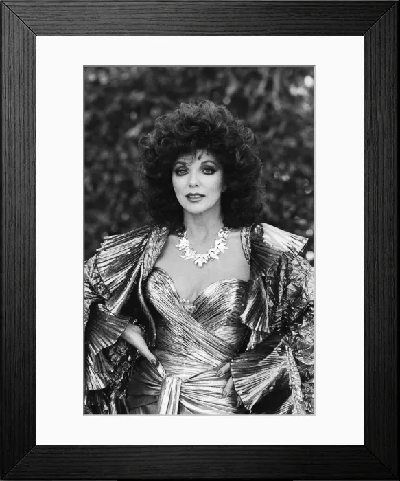 Framed Print : British actress Joan Collins pictured in Los Angeles, California Framed Print : British actress Joan Collins pictured in Los Angeles, California