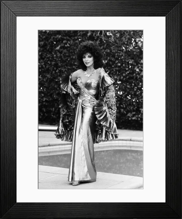 Framed Print : British actress Joan Collins pictured in Los Angeles, California Framed Print : British actress Joan Collins pictured in Los Angeles, California