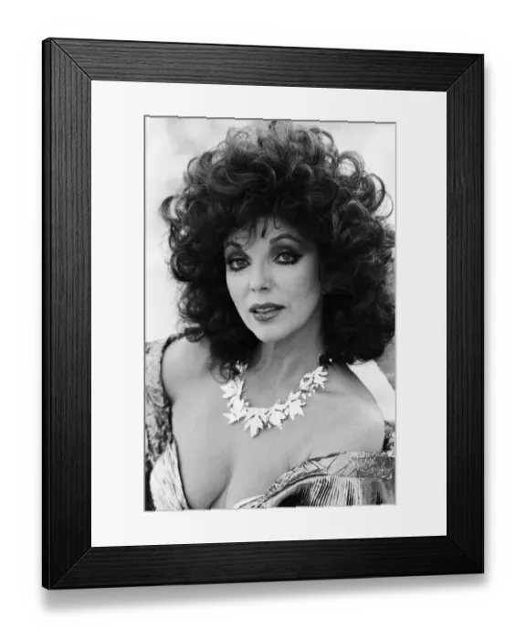 Framed Print : British actress Joan Collins pictured in Los Angeles, California Framed Print : British actress Joan Collins pictured in Los Angeles, California